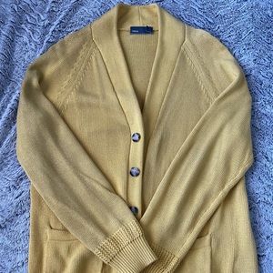 Vince Men’s Yellow Cardigan